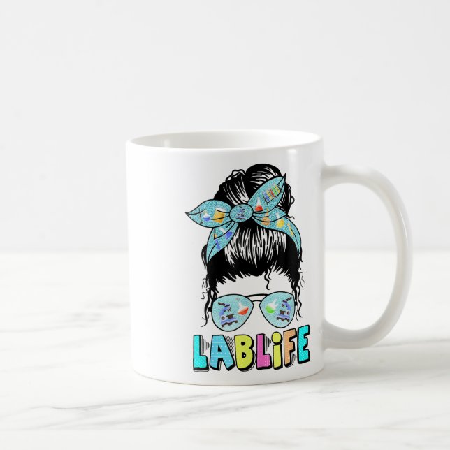 Mug Lab Life Messy Bun Lab Week 2025 Laboratoire Médic (Droite)