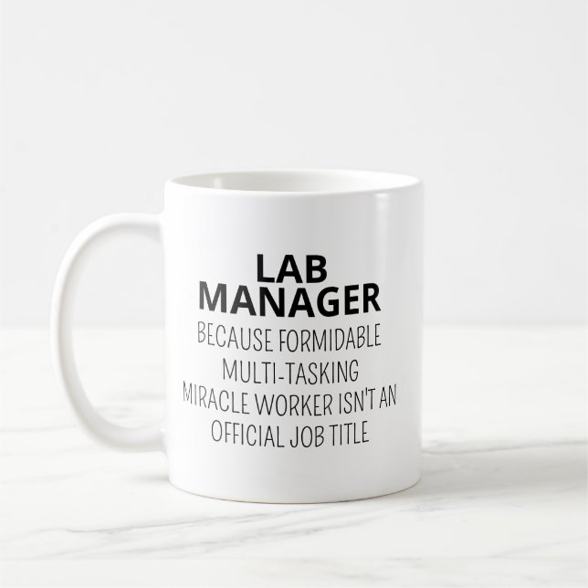 Mug Lab Manager Mug, Lab Manager Gift, Funny Laborator (Gauche)