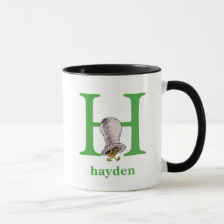 Mug L'ABC de Dr Seuss : Lettre H - Vert | Ajoutez votr
