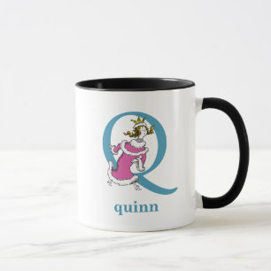 Mug L'ABC de Dr Seuss : Lettre Q - Bleu   Ajoutez votr