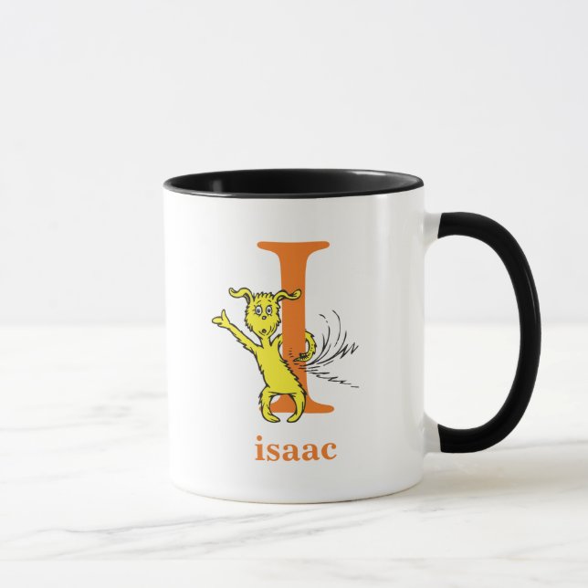 Mug L'ABC du Dr Seuss : Lettre I - Orange | Ajoutez vo (Droite)