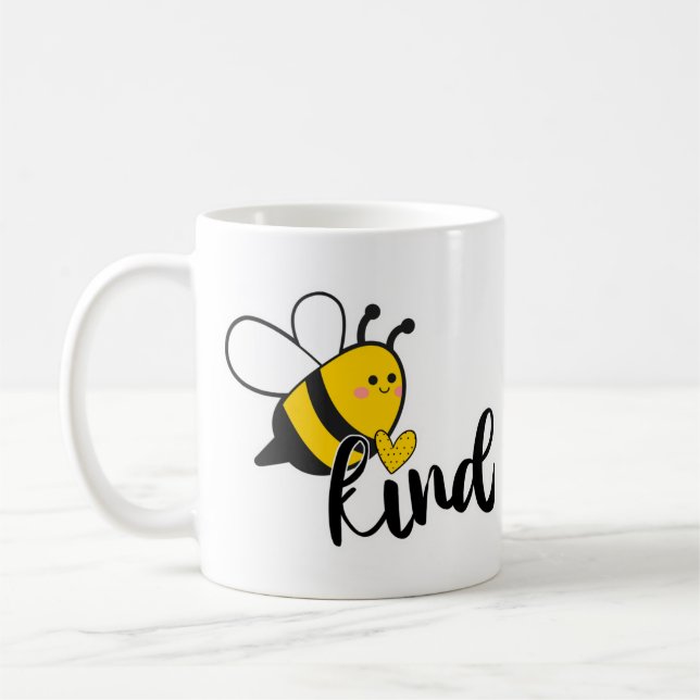 Mug L'Abee Genre Cute Bee Heart Inspirant (Gauche)