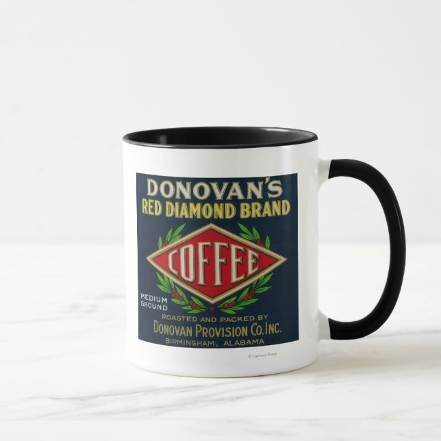 Mug Label de café Donovan Birmingham, AL (Droite)