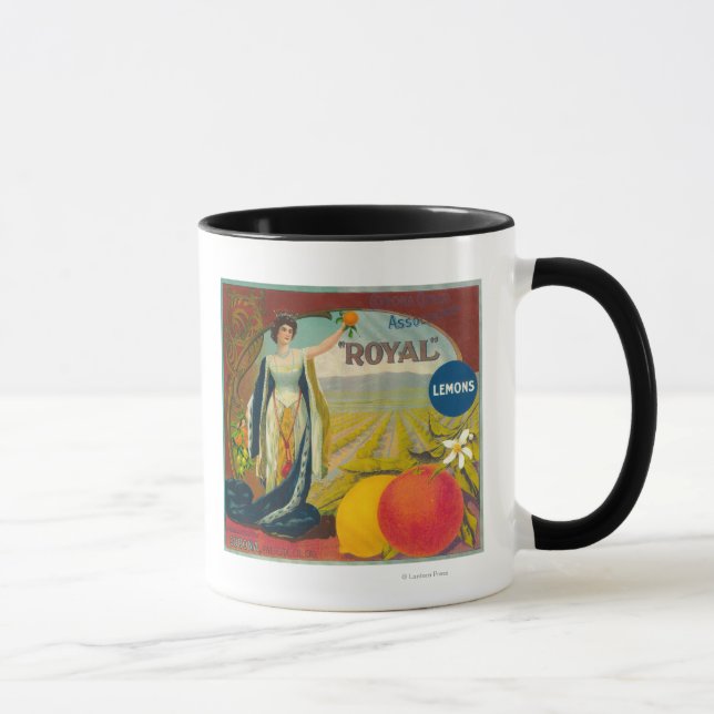 Mug Label Royal Orange Corona, CA (Droite)
