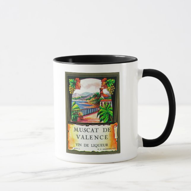 Mug Label Vin Muscat De ValenceEurope (Droite)