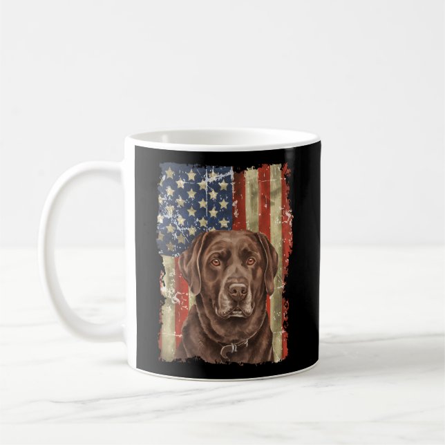 Mug Laboratoire Chocolat Avec Drapeau Américain Labora (Gauche)