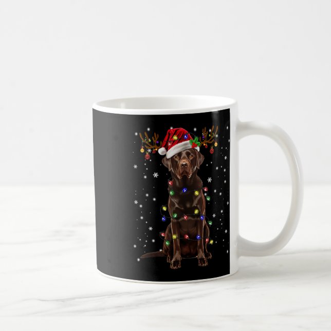 Mug Laboratoire de chocolat Labrador Arbre de Noël Pyj (Droite)
