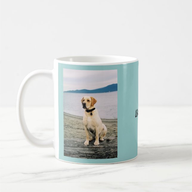 Mug Laboratoire jaune de plage (Gauche)