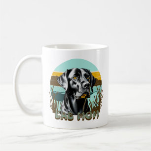 Mug Laboratoire noir   Lab Mom Chien personnalisé