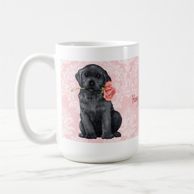 Mug Laboratoire noir Rose Valentine (Gauche)
