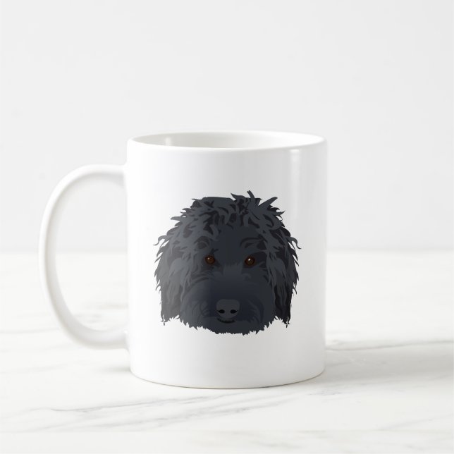 Mug Labradoodle noir (Gauche)