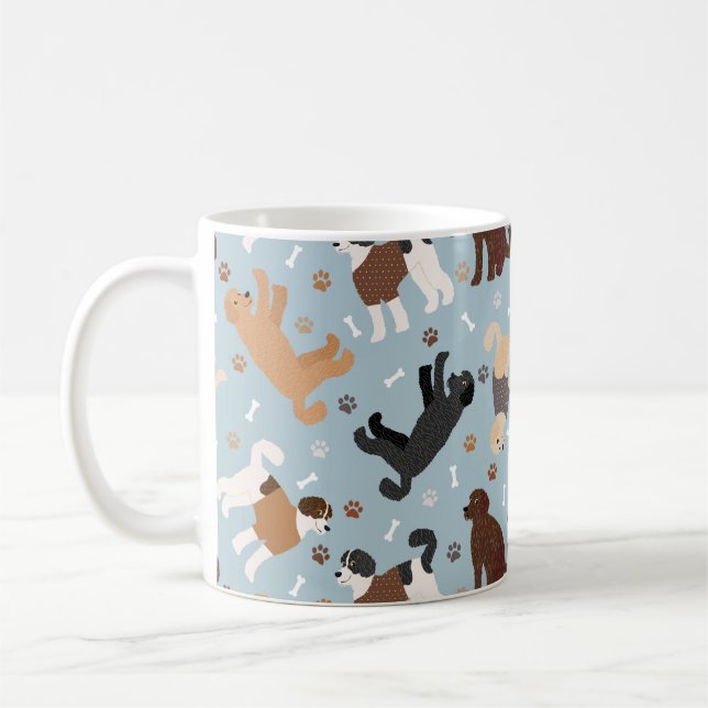 Mug Labradoodle / Os et pattes Goldendoodle (Gauche)