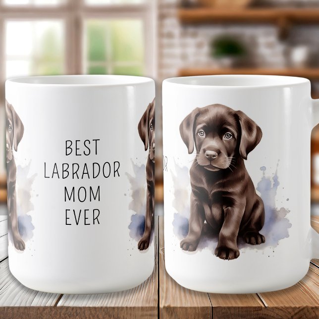 Mug LABRADOR au chocolat MOM mignon Amoureux des chien (Créateur téléchargé)