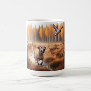 Mug Labrador/chien à la chasse aux canards d'automne