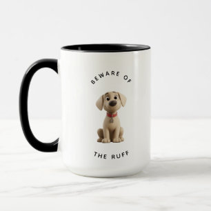 Mug Labrador drôle "Attention au grognement" 