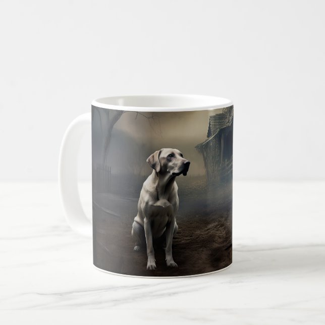 Mug Labrador Halloween (Devant gauche)