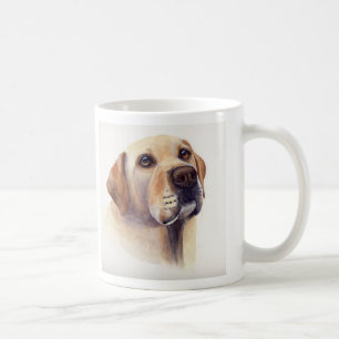 Mug Labrador jaune avec le texte d'information de race