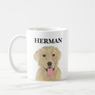 Mug Labrador jaune personnalisé