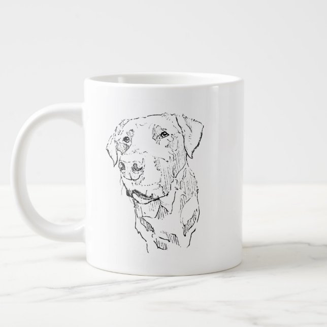 Mug Labrador, Maman Chien Café Céramique (Gauche)