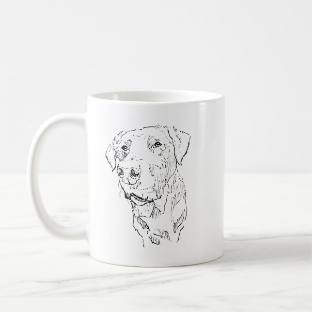 Mug Labrador, Maman Chien Café Céramique (Gauche)