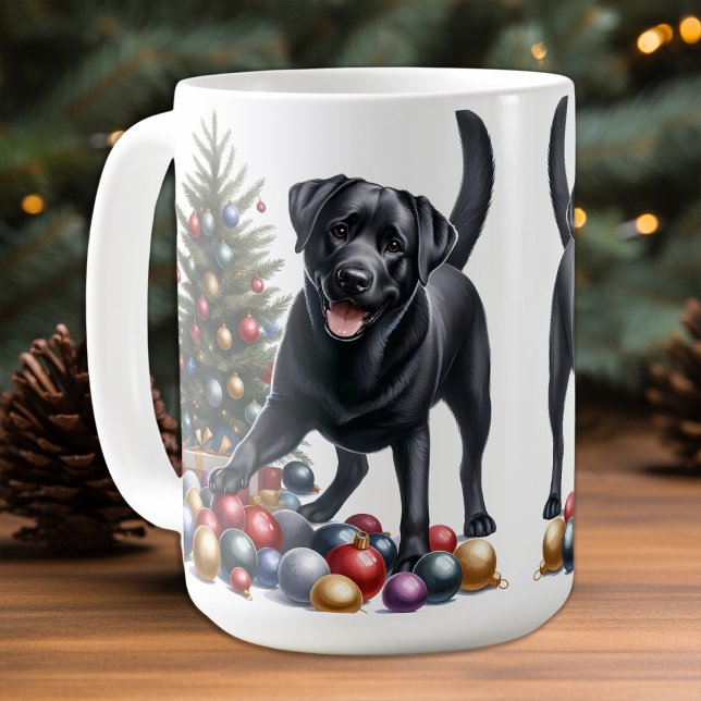 Mug Labrador Retriever Amoureux des chiens de l'arbre  (Créateur téléchargé)
