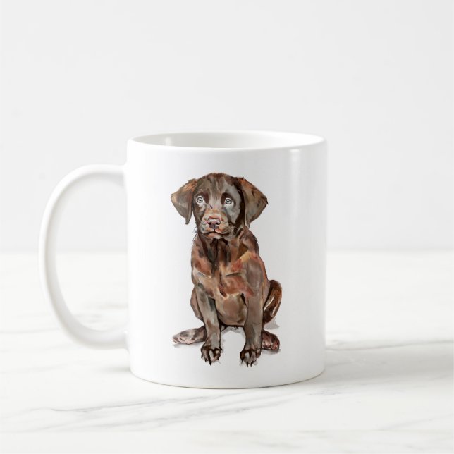 Mug Labrador Retriever au Chocolat (Gauche)