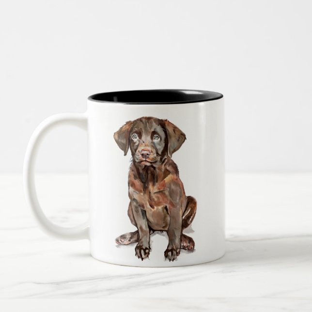 Mug Labrador Retriever au Chocolat (Gauche)