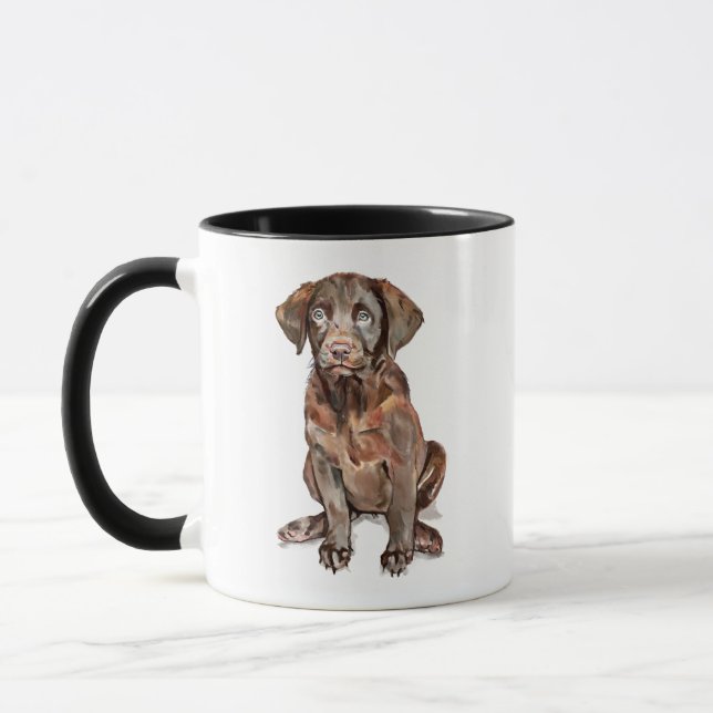 Mug Labrador Retriever au Chocolat (Gauche)