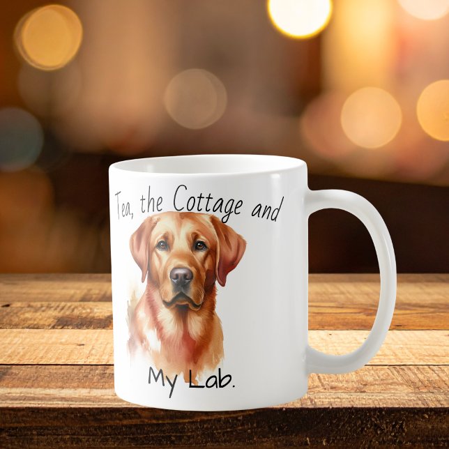 Mug Labrador Retriever Brun mignon personnalisé (Créateur téléchargé)