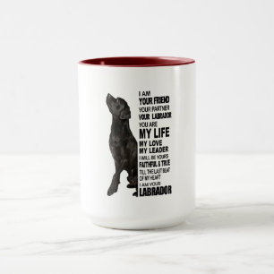 Mug Labrador Retriever Cadeaux Black Lab Face Picture