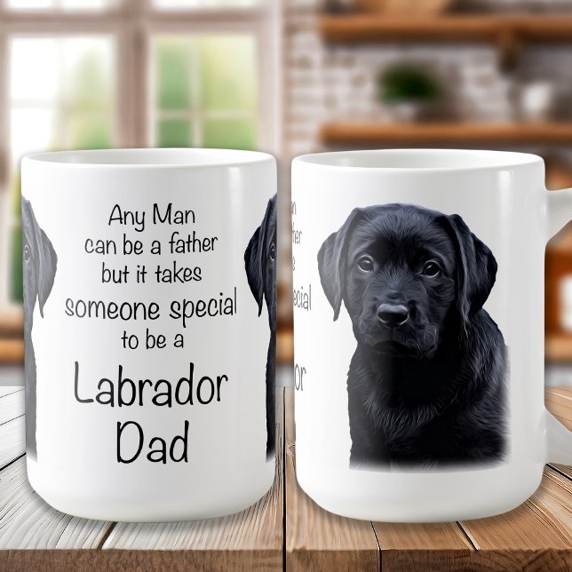 Mug Labrador Retriever Chien Papa Cute Fête des pères  (Créateur téléchargé)