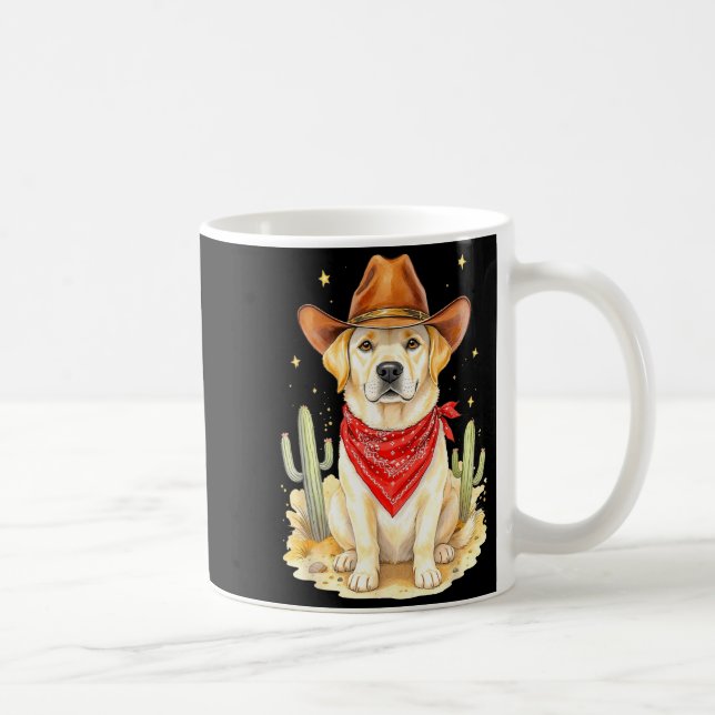 Mug Labrador Retriever Cowboy Dog Western Llabrador Co (Droite)