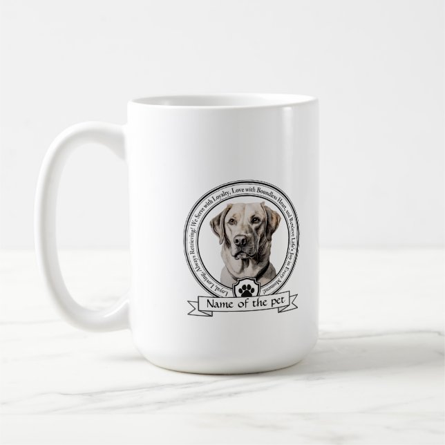 Mug Labrador Retriever Credo (Gauche)