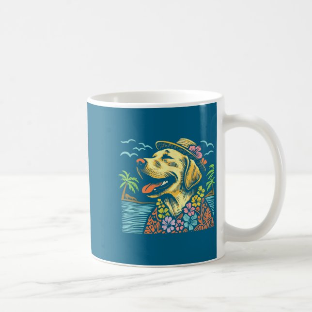 Mug Labrador Retriever Floral Trocal Summer Vibes Hawa (Droite)
