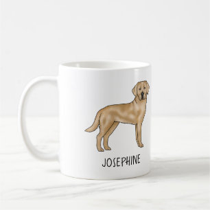 Mug Labrador Retriever Jaune Chien Lab Mignon Nom Pers
