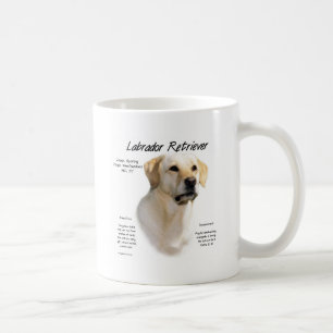 Mug Labrador Retriever (jaune) Conception historique