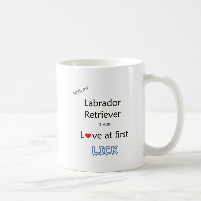 Mug Labrador Retriever Love at First Lick (Droite)