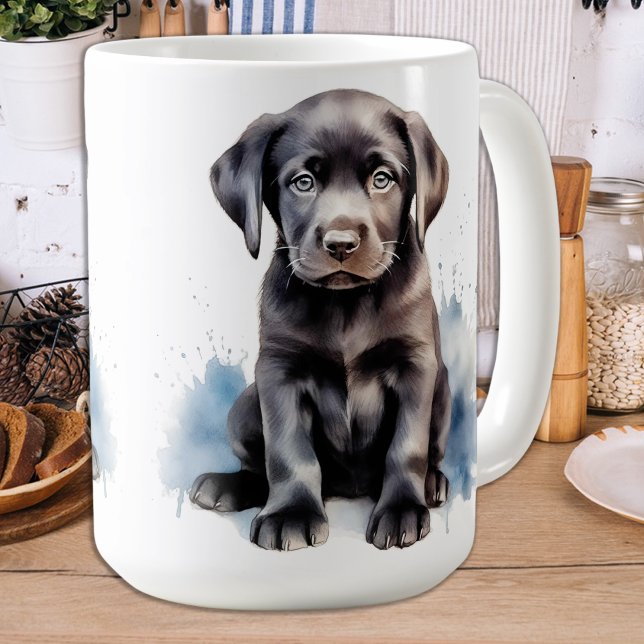 Mug Labrador Retriever mignon Chien d'aquarelle de chi (Créateur téléchargé)