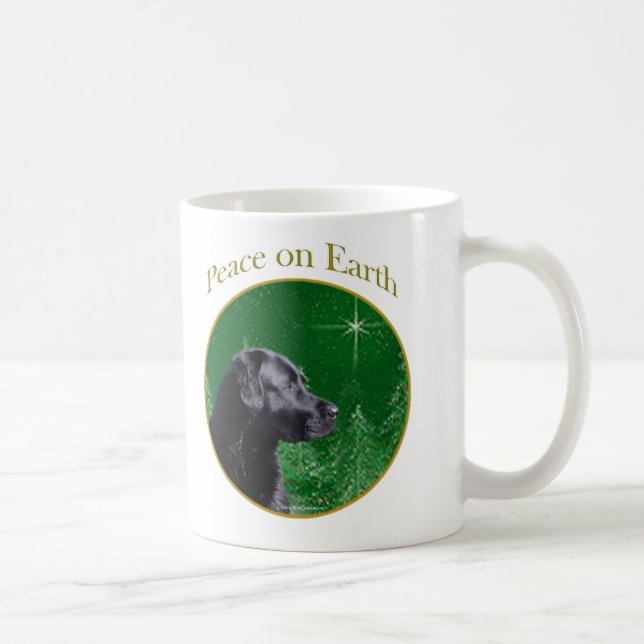 Mug Labrador Retriever (noir) Peace (Droite)