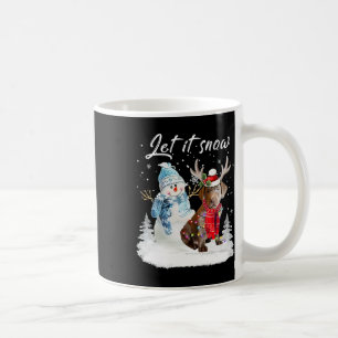 Mug Labrador Retriever Père Noël Chien Noël Snowman Xm