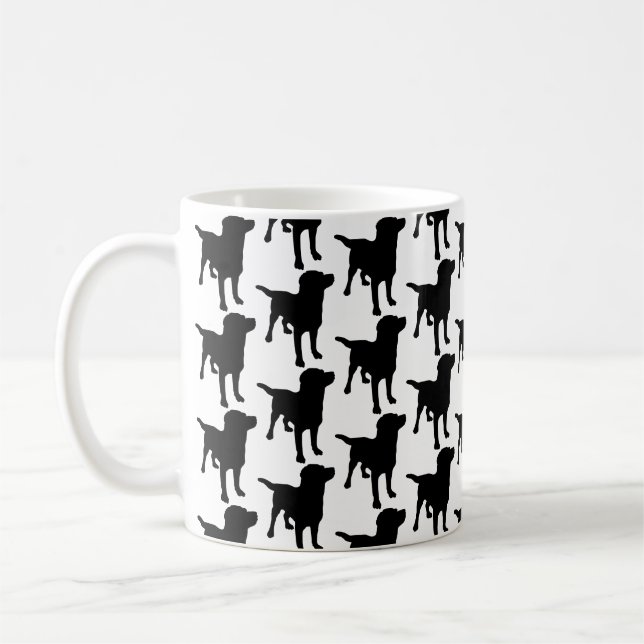 Mug Labrador Retrivers Black Dog Motif (Gauche)