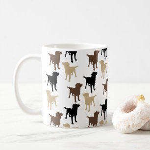Mug Labrador Retrivers Yellow Black Chocolate Chien