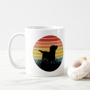 Mug Labrador Retro Sunset