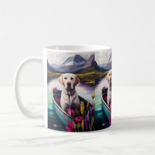 Mug Labrador sur une rame : une aventure Pittoresque