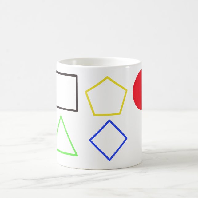 Mug Labyrinthe Moderne – Art Abstrait Géométrique Auda (Centre)