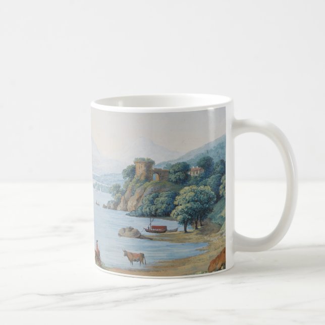 Mug Lac annecy avec le château par Karl Ludwig Hackert (Droite)