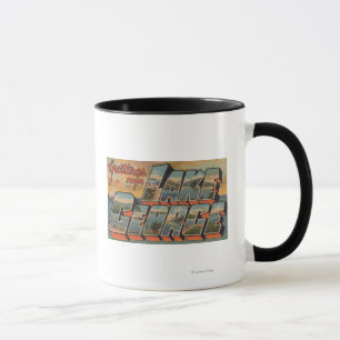 Mug Lac George, New York - grandes scènes de lettre