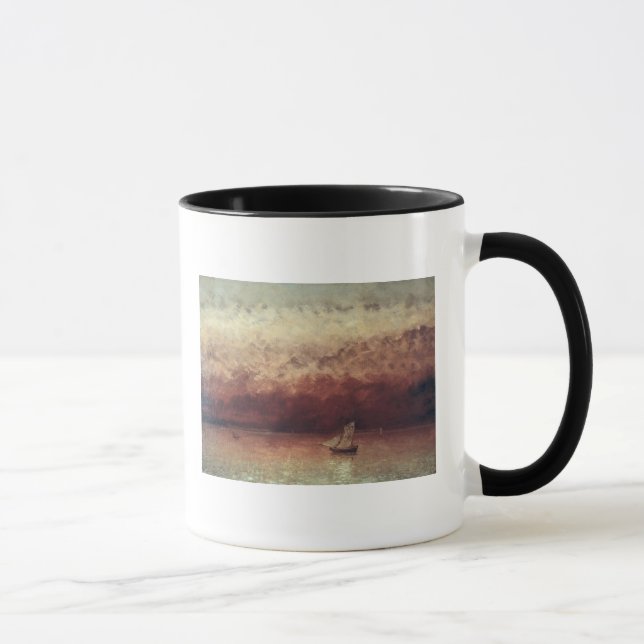 Mug Lac Leman avec le coucher de soleil, c.1876 (Droite)