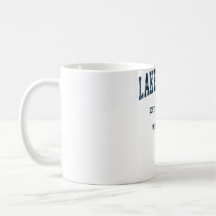 Mug Lac Léman Wisconsin WI Design sportif Vintage Nav