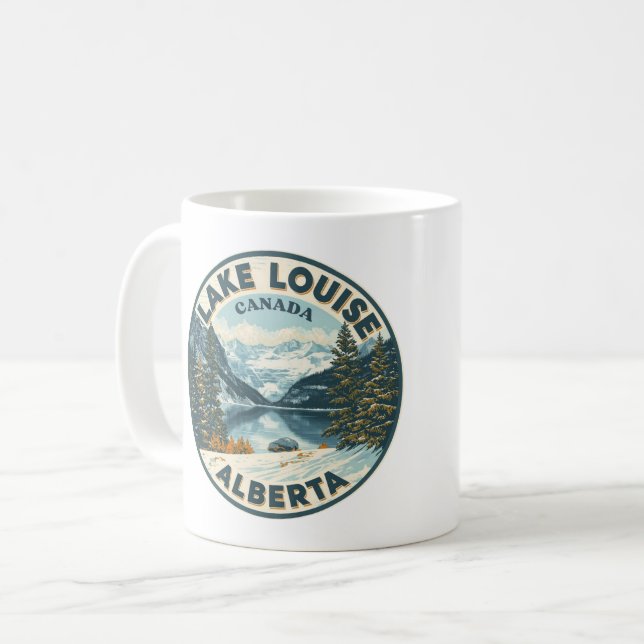 Mug Lac Louise Canada Voyage Cadeau Parc national de B (Devant gauche)